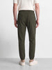 Men's Green Relaxed Fit Solid Casual Joggers