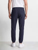 Men's Blue Relaxed Fit Solid Casual Joggers