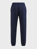 Men's Blue Relaxed Fit Solid Casual Joggers