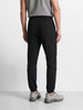 Men's Black Relaxed Fit Solid Casual Joggers