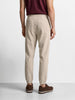Men's White Relaxed Fit Solid Casual Joggers