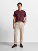 Men's White Relaxed Fit Solid Casual Joggers