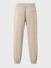 Men's White Relaxed Fit Solid Casual Joggers
