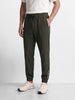 Men's Olive Relaxed Fit Solid Casual Joggers