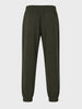 Men's Olive Relaxed Fit Solid Casual Joggers