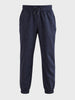 Men's Blue Relaxed Fit Solid Casual Joggers