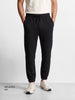 Men's Black Relaxed Fit Solid Casual Jogger