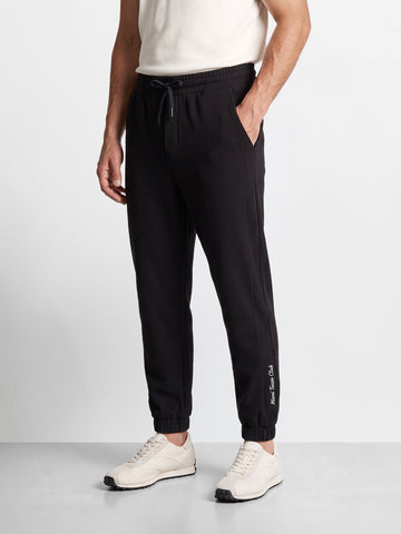 Men's Black Relaxed Fit Solid Casual Jogger