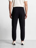 Men's Black Relaxed Fit Solid Casual Jogger