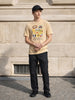 Men's Black Relaxed Fit Solid Utility Cargo