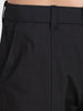 Men's Black Relaxed Fit Solid Utility Cargo