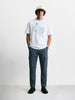 Men's Grey Relaxed Fit Solid Utility Cargo