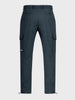 Men's Grey Relaxed Fit Solid Utility Cargo