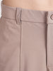 Men's Brown Relaxed Fit Solid Utility Cargo