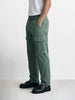 Men's Green Relaxed Fit Solid Utility Cargo