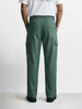 Men's Green Relaxed Fit Solid Utility Cargo