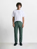 Men's Green Relaxed Fit Solid Utility Cargo