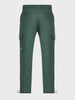 Men's Green Relaxed Fit Solid Utility Cargo