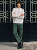 Men's Green Relaxed Fit Solid Utility Cargo