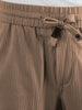 Men's Brown Relaxed Fit Solid Utility Cargo