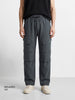 Men's Grey Relaxed Fit Solid Utility Cargo