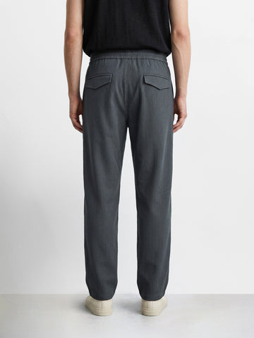 Men's Grey Relaxed Fit Solid Utility Cargo