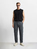 Men's Grey Relaxed Fit Solid Utility Cargo