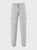 Men's Grey Relaxed Fit Solid Casual Joggers