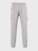 Men's Grey Relaxed Fit Solid Casual Joggers
