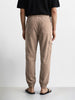 Men's Brown Relaxed Fit Solid Casual Joggers