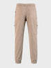 Men's Brown Relaxed Fit Solid Casual Joggers
