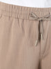 Men's Brown Relaxed Fit Solid Casual Joggers