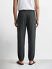 Men's Grey Relaxed Fit Solid Casual Joggers
