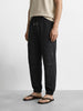 Men's Black Relaxed Fit Solid Casual Joggers