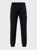 Men's Black Relaxed Fit Solid Casual Joggers