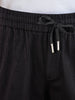 Men's Black Relaxed Fit Solid Casual Joggers