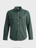 Men's Green Regular Fit Solid Casual Shirt