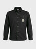 Men's Black Regular Fit Solid Casual Shirt