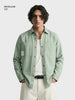 Men's Green Regular Fit Solid Casual Shirt