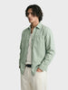 Men's Green Regular Fit Solid Casual Shirt