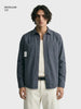 Men's Grey Regular Fit Solid Casual Shirt