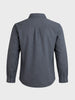 Men's Grey Regular Fit Solid Casual Shirt