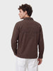 Men's Brown Regular Fit Embroidered Casual Shirts