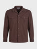 Men's Brown Regular Fit Embroidered Casual Shirts