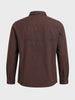 Men's Brown Regular Fit Embroidered Casual Shirts