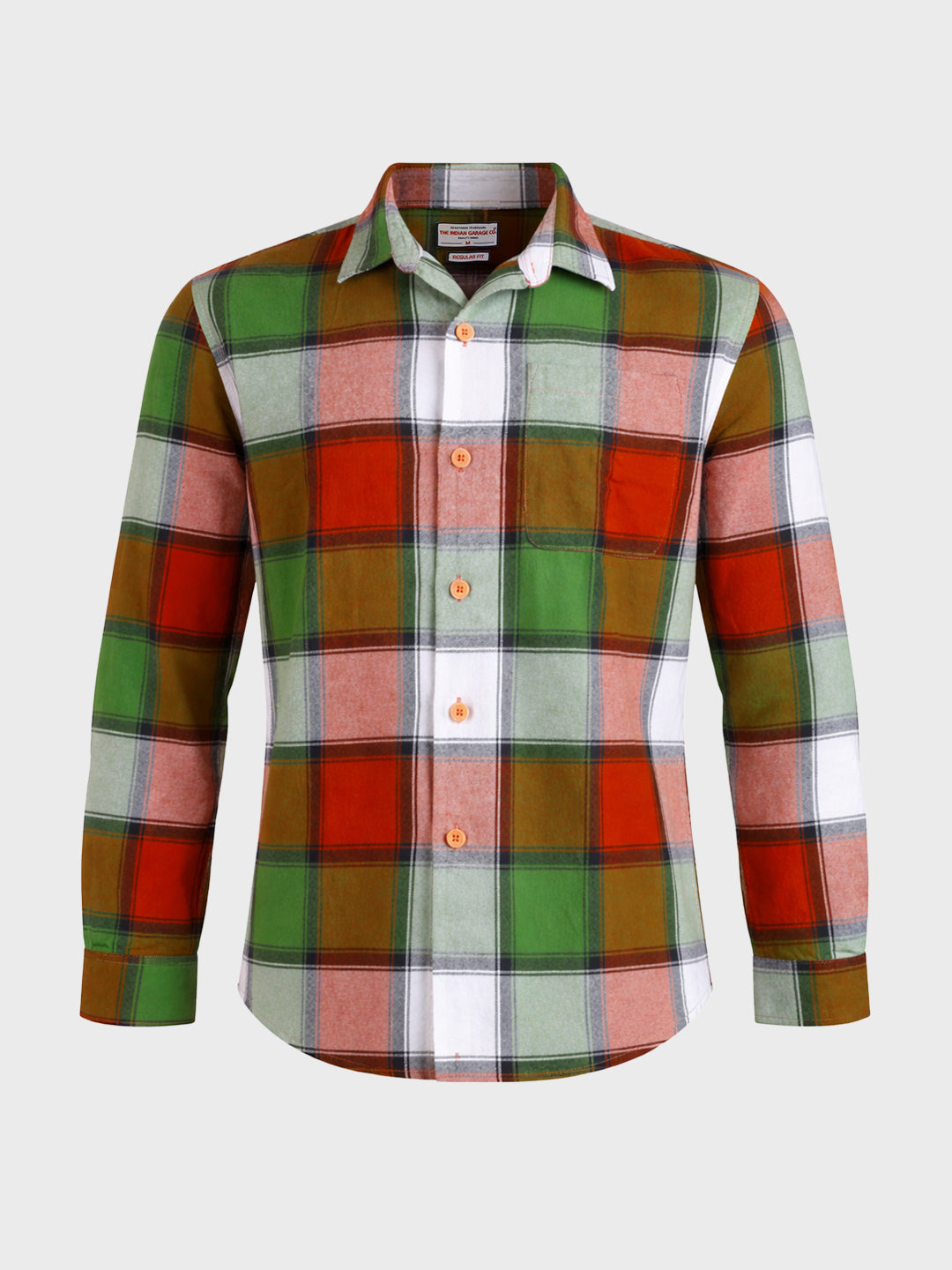 Men's Multicolor Regular Fit Checkered Casual Shirt