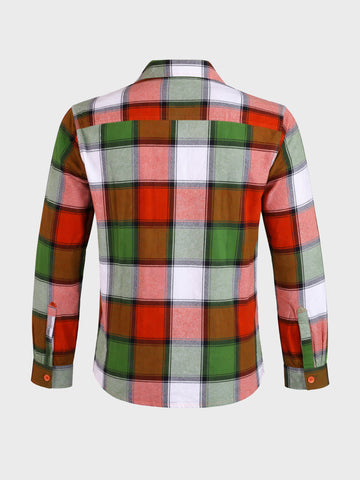 Men's Multicolor Regular Fit Checkered Casual Shirt