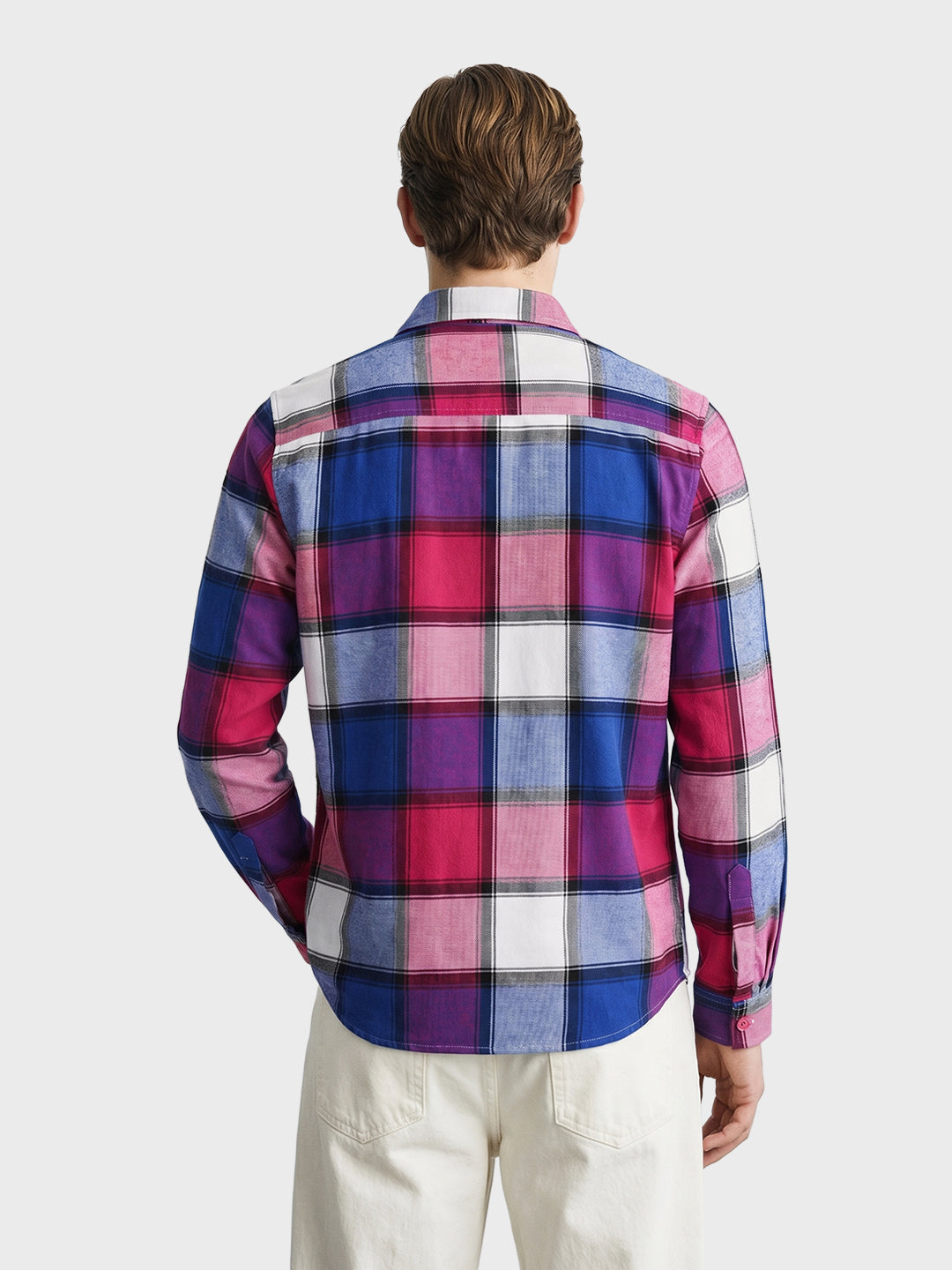 Men's Multicolor Regular Fit Checkered Casual Shirt