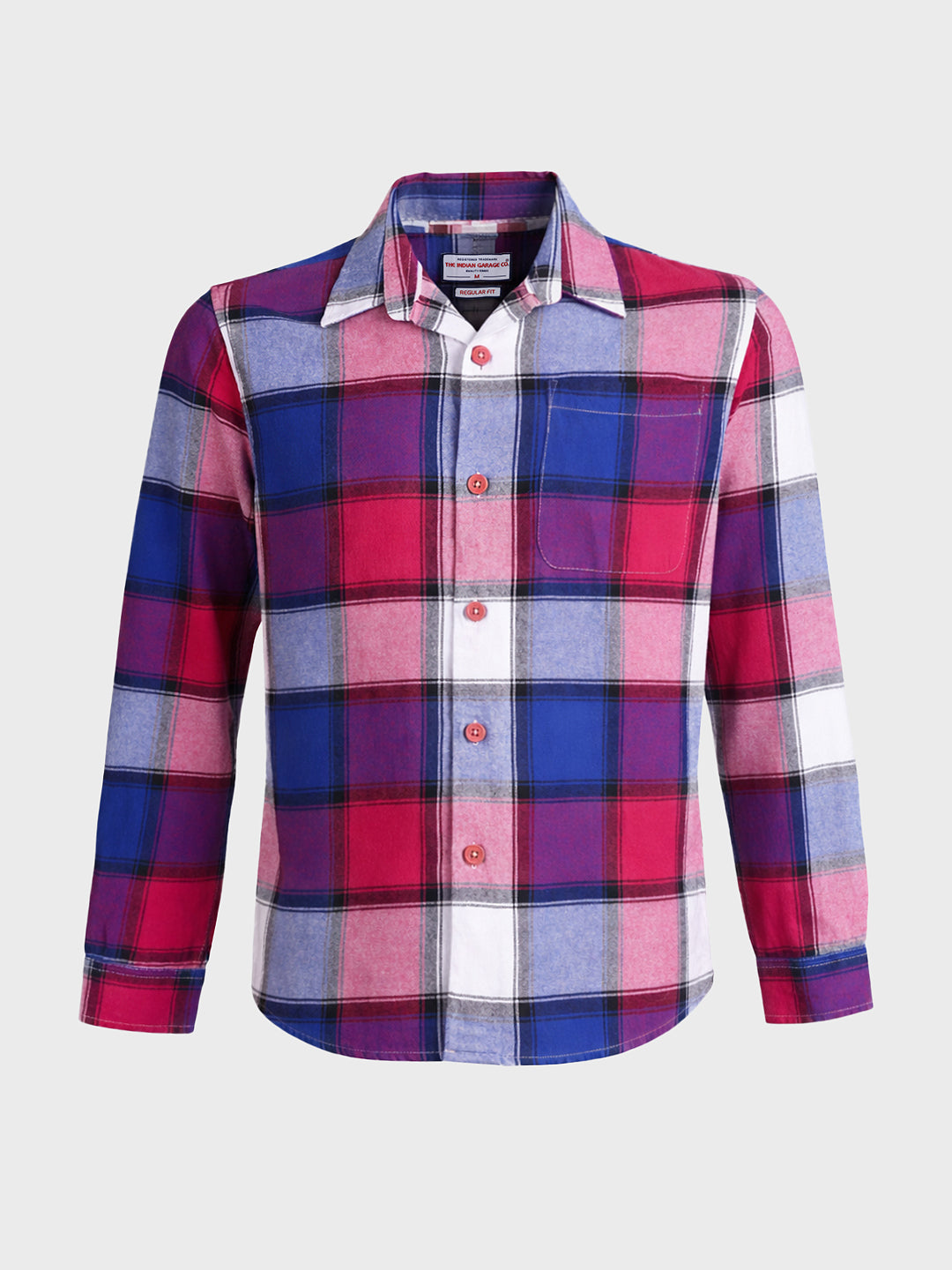 Men's Multicolor Regular Fit Checkered Casual Shirt