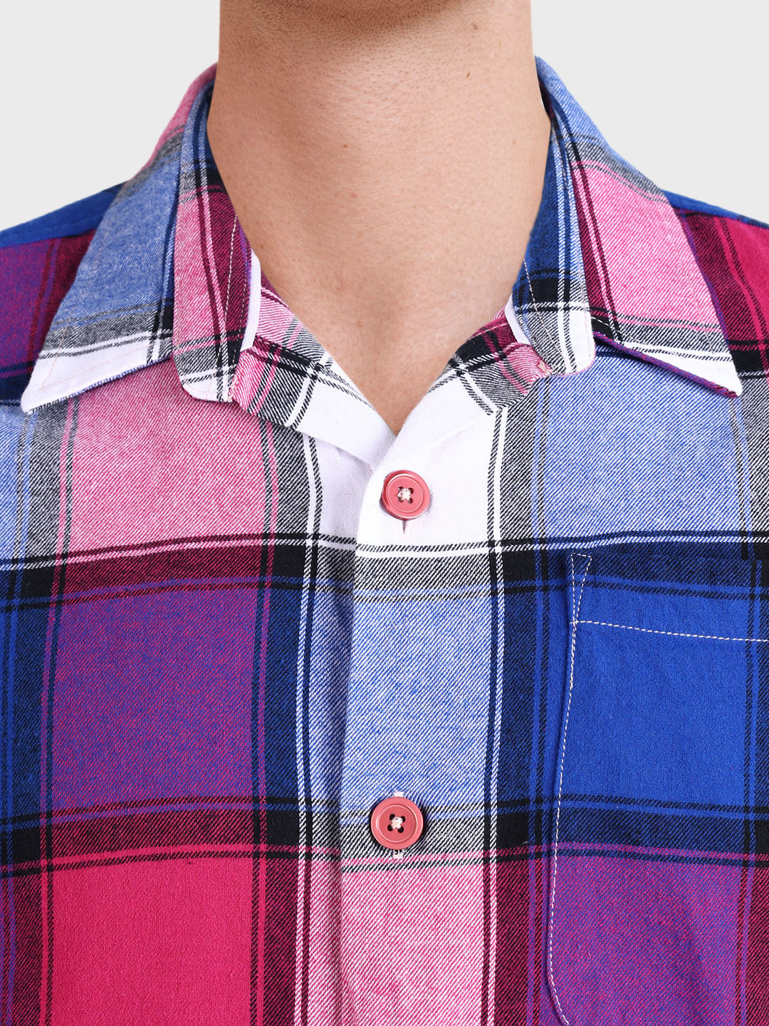 Men's Multicolor Regular Fit Checkered Casual Shirt